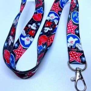 Mickey and Minnie mouse lanyard